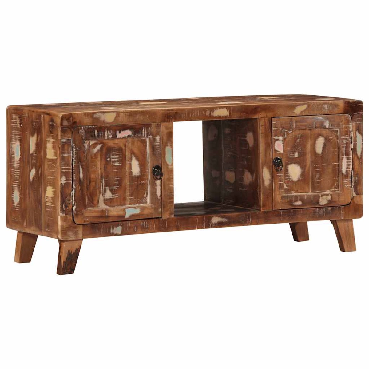 vidaXL - Tv-meubel - 105x46x32 - cm - massief - gerecycled - hout