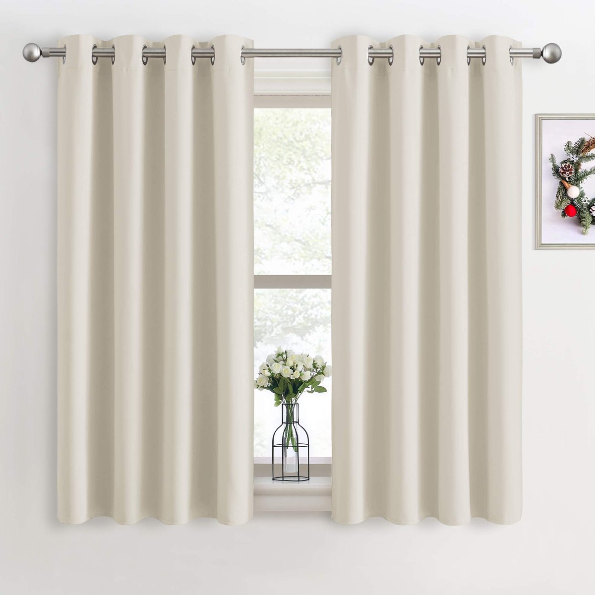 Ibenzoa Stijlvolle Lichtblokkerende Gordijnen Met Warmte- en Geluidsisolatie Voor Optimale Comfort beige