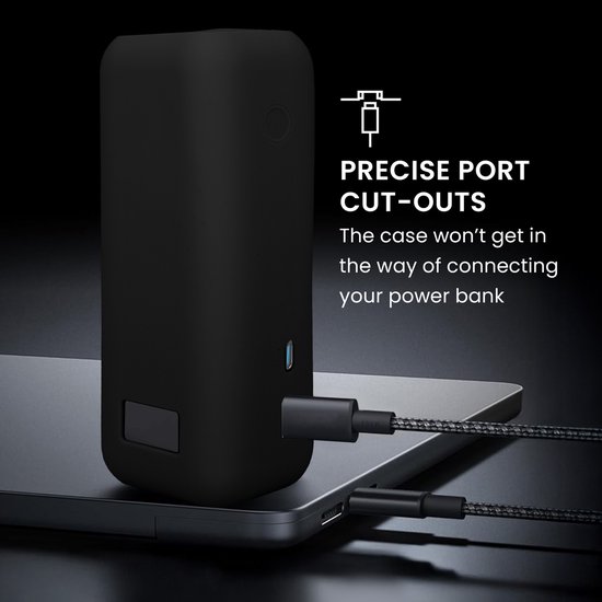Coque De Protection En Silicone Pour Anker Prime Power Bank 20000mAh - Noir