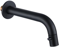 FugaFlow Eccelente Arredo Fonteinkraan - inbouw - uitloop 18cm - inkortbaar - mat zwart -