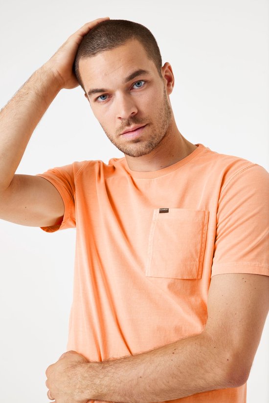 T-shirt homme GARCIA Oranje Manches courtes
