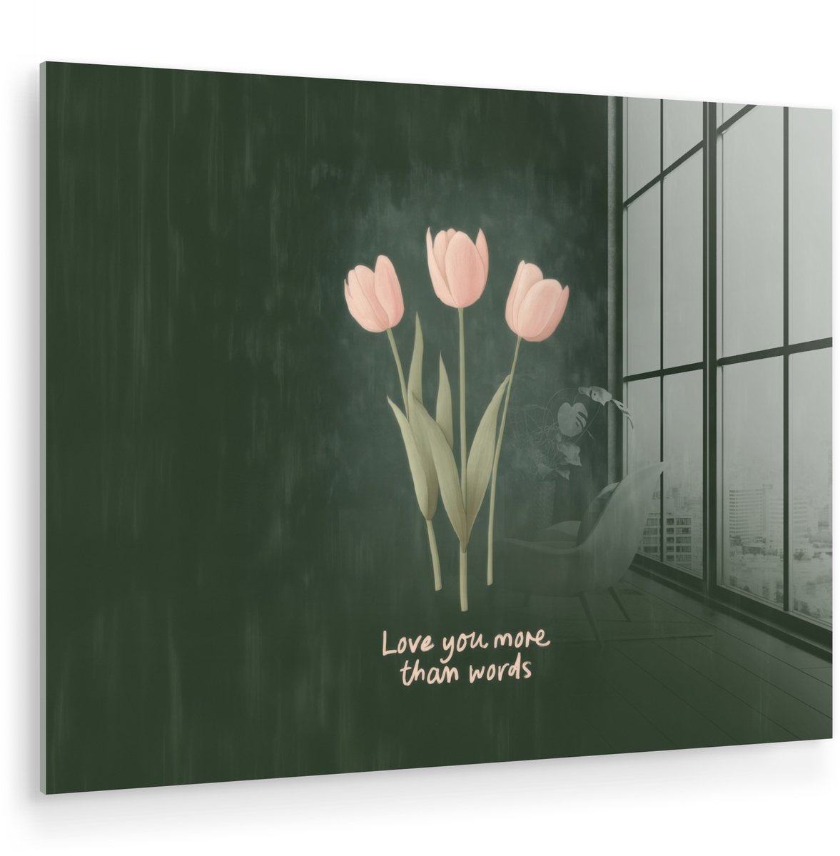Tulpen - Roze - Tekst - Love
