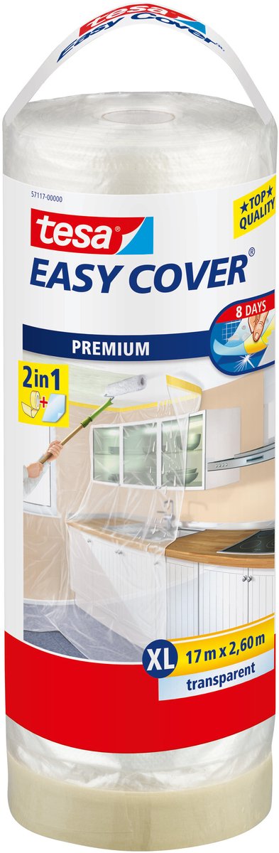 tesa schilderstape Classic afplaktape oplosmiddelvrij verwijderbaar zonder resten – 50m x 30mm
