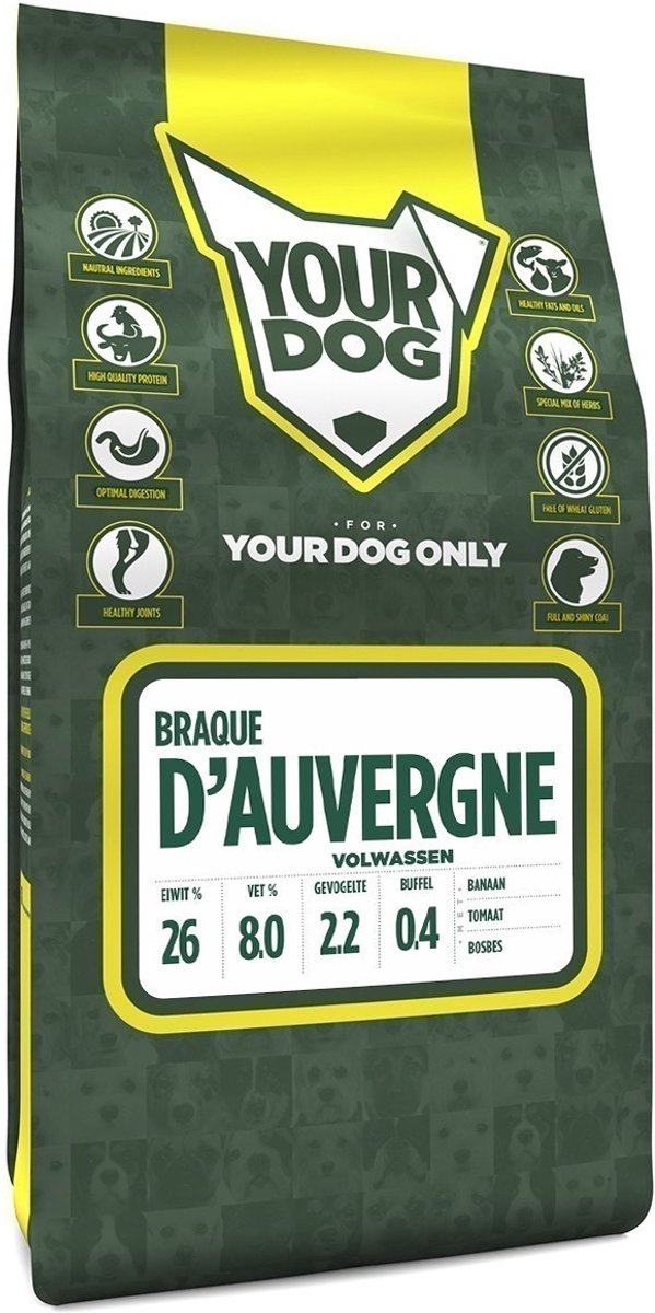 Yourdog Yourdog braque d'auvergne volwassen - 3 KG