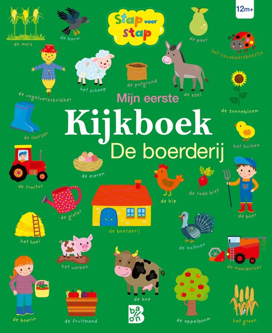 Stap voor stap 1 - Mijn eerste kijkboek: De boerderij - cover