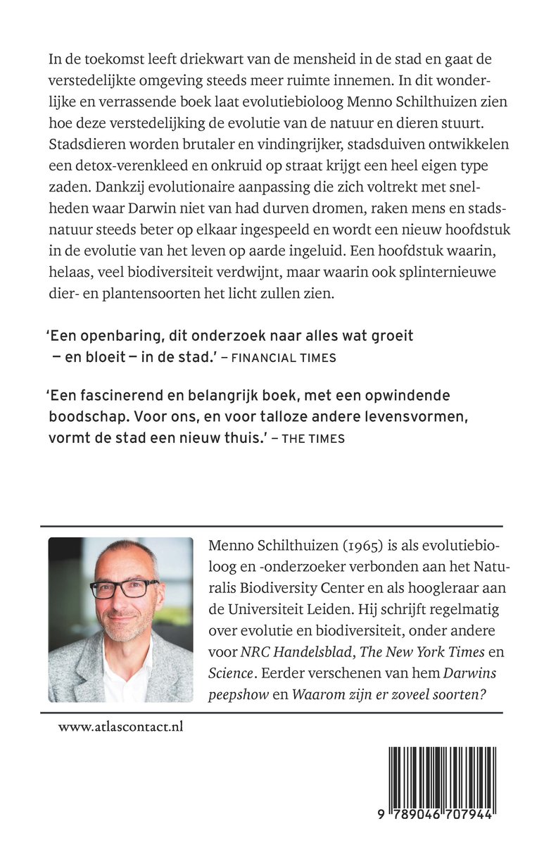 Portret van Menno Schilthuizen, auteur van "Darwin in de stad".