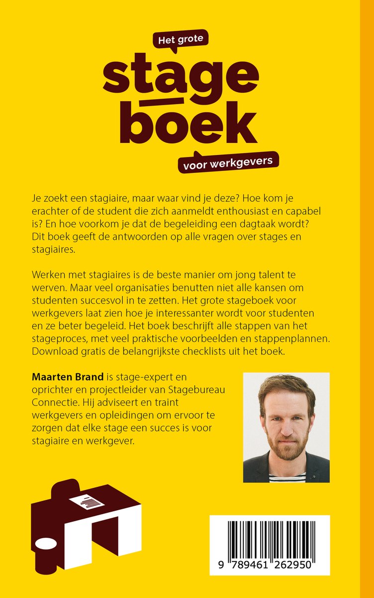 Het grote stageboek voor werkgevers - back cover