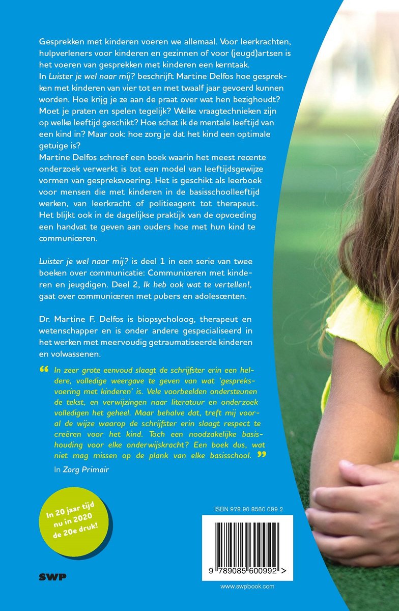 Luister je wel naar mij? - back cover