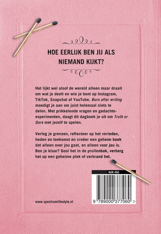 Burn after writing - roze
