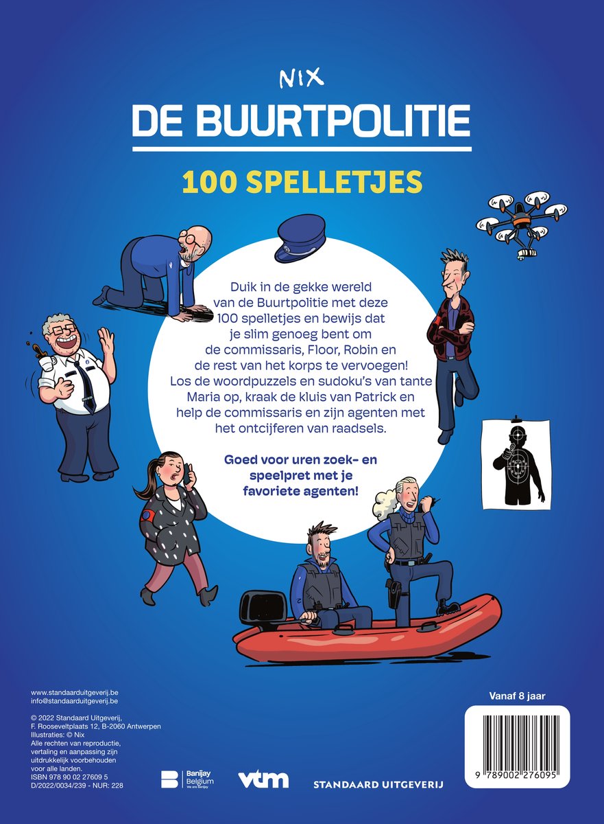 De Buurtpolitie 1 - 100 spelletjes - back cover