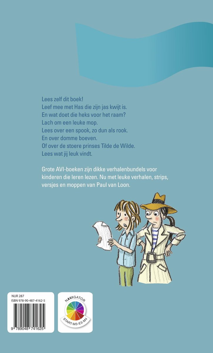 Grote AVI-boeken - Het grote AVI boek van Paul van Loon - back cover