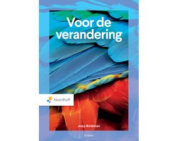 Omslag van Voor de verandering