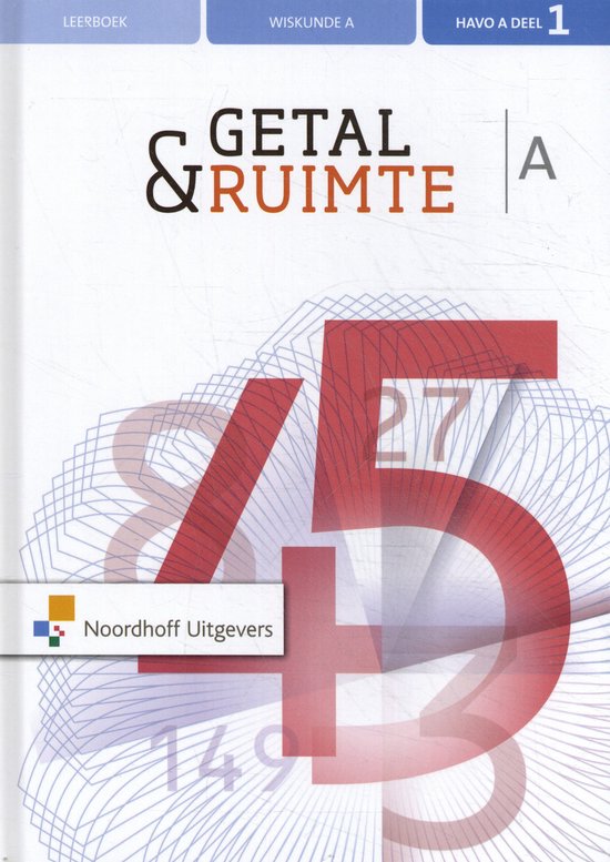 Getal en Ruimte 1 havo Leerboek A - cover