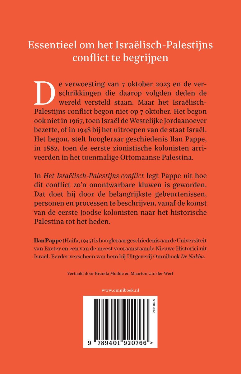 Het Israëlisch-Palestijns conflict - back cover
