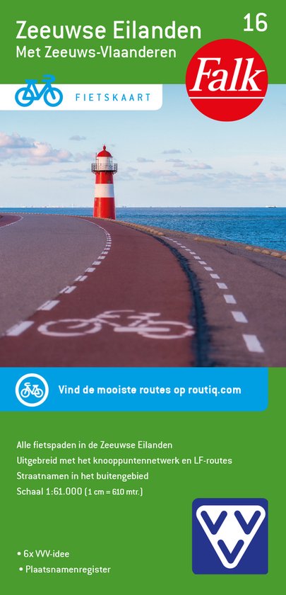 Fietskaart 16. Zeeuwse Eilanden
