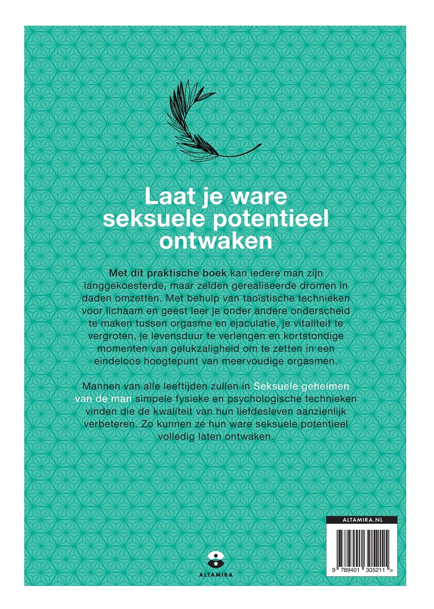 Seksuele geheimen van de man - back cover