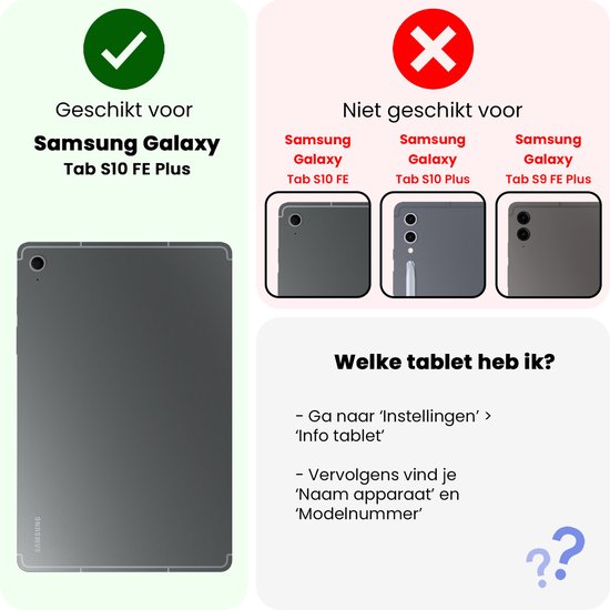 Étui de protection de Luxe pour Samsung Galaxy Tab S10 FE Plus avec découpe Plus S Pen - Vert Samsung