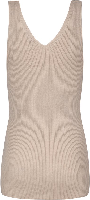 Felix Hardy Tricot T-shirts de 3 débardeurs d'été pour femme Beige-Bleu ciel-Bleu marine - S