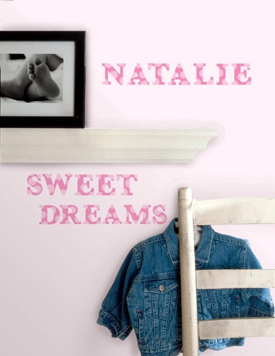Stickers muraux RoomMates - Lettres roses