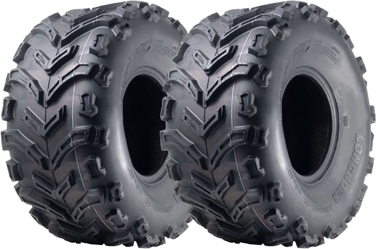 25x12.00-10 Quad-ATV-band, 6-laags, Journey P3128, met E-keurmerk, voor gebruik op de openbare weg (set van 2)