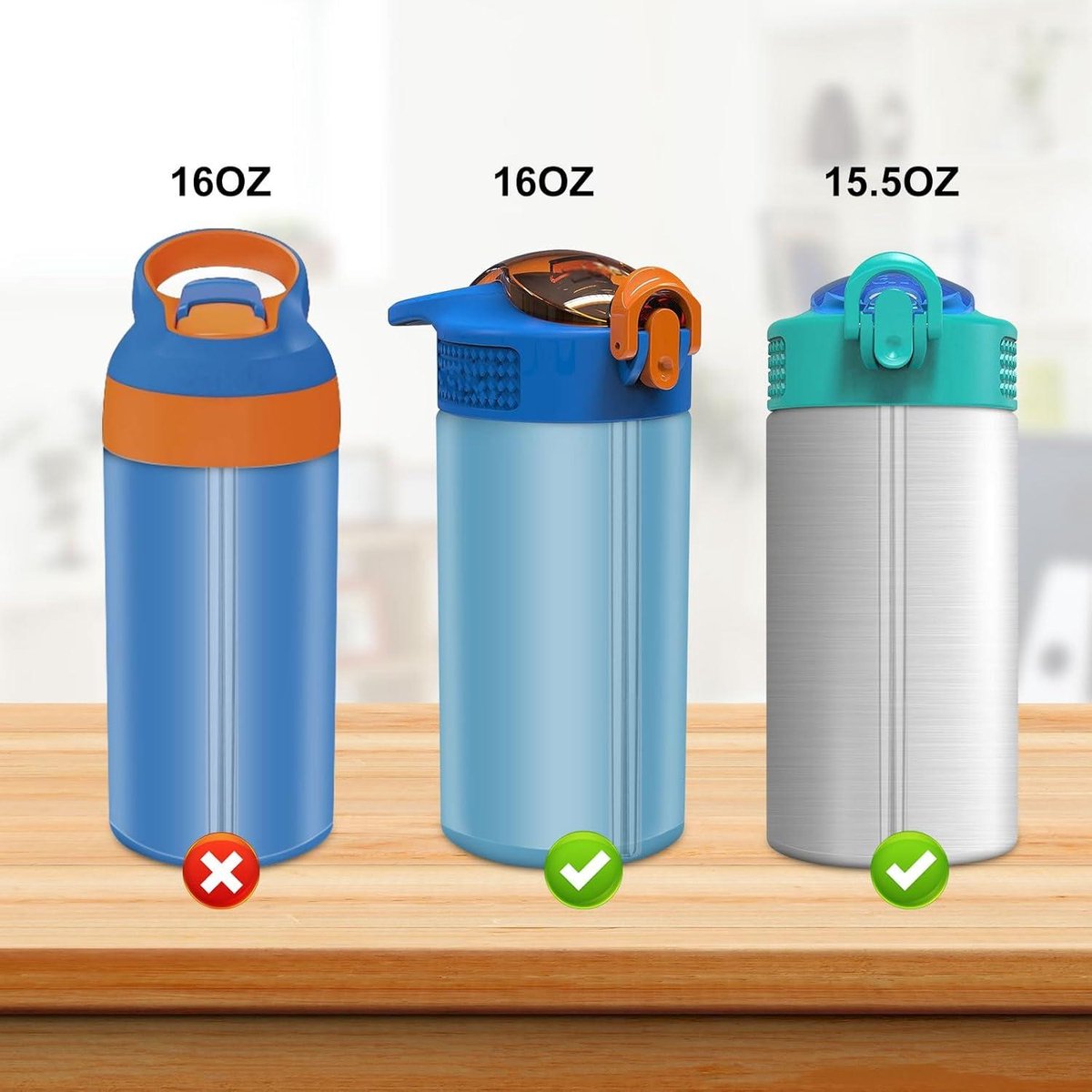ALEOHALTER 4 stuks vervangende rietjes voor Zak Designs Kelso