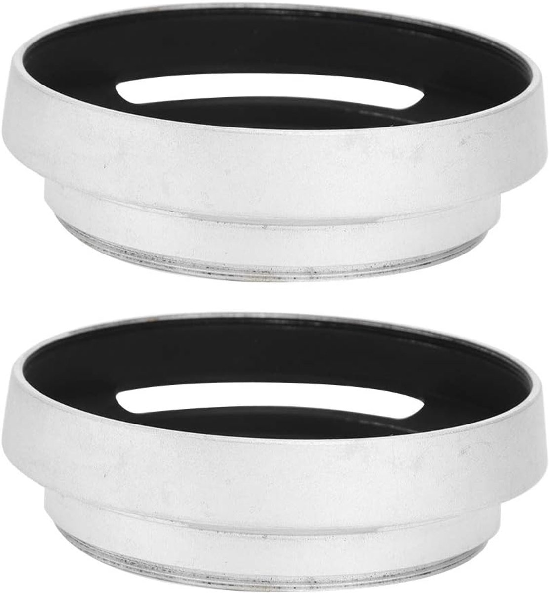 Universele 52 Mm Holle Zonnekap voor Camera's - Geventileerd en Gebogen Ontwerp