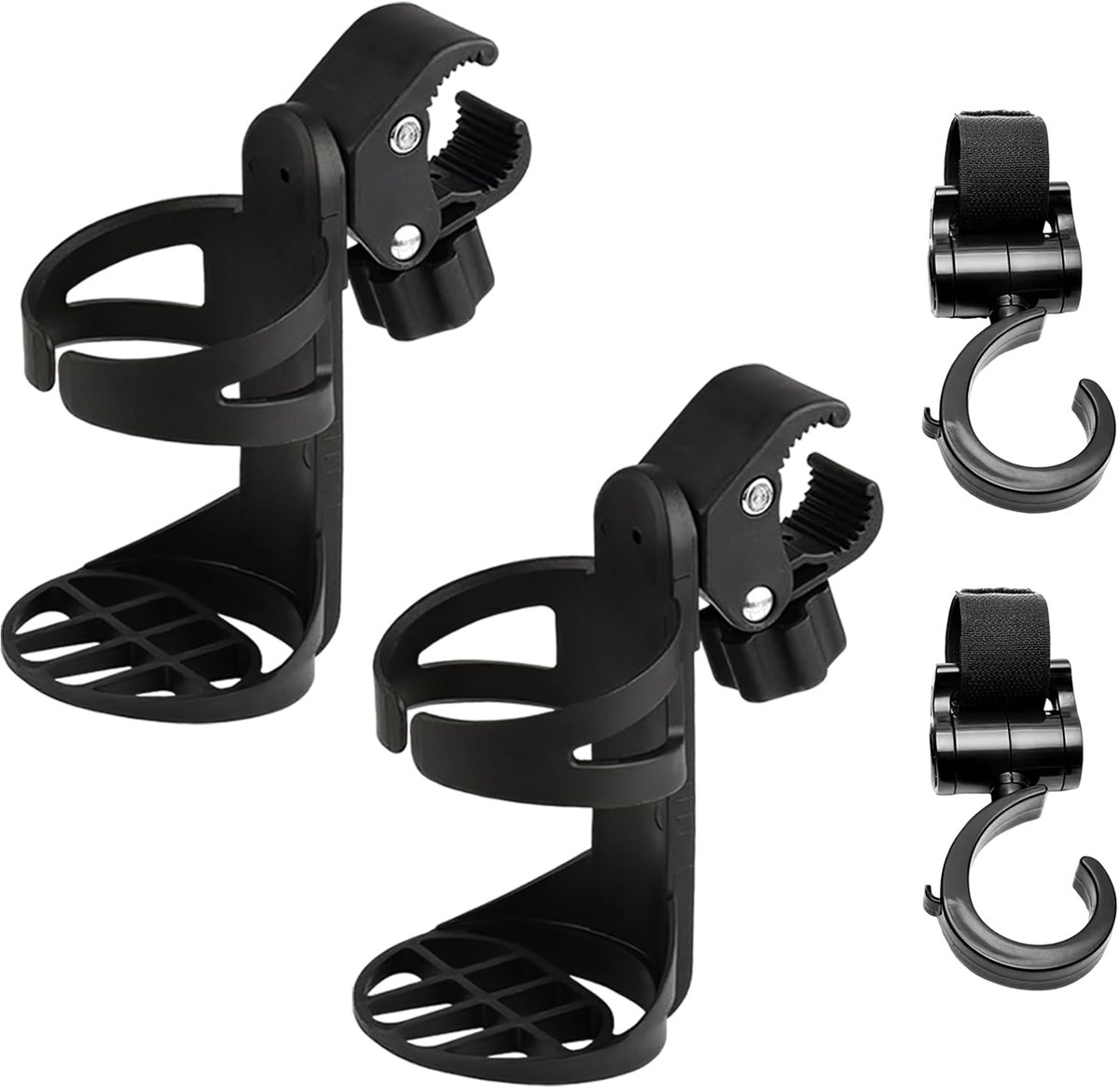 Ibenzoa® Fietsfleshouder met 360 Graden Rotatie en Universele Pasvorm voor Diverse Voertuigen