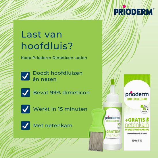 Prioderm Protect* Spray - Helpt beschermen tegen hoofdluizen - UItspoelen niet nodig - Geschikt vanaf 3 jaar - 100 ml