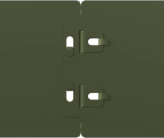 vidaXL Gazonranden 10 st 15x103 cm koudgewalst staal olijfgroen