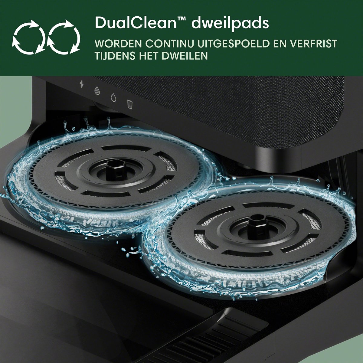Afbeelding 3 van iRobot Roomba® Plus 405 Combo Robot + Autowash™ Dock - Robotstofzuiger met Dweilfunctie - Zwart - G1850