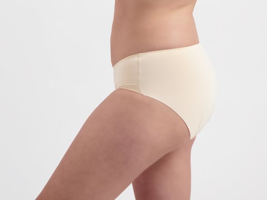 Culotte de cyclisme nude, vue de côté.