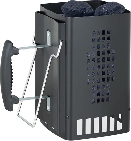 Compact Deluxe Rvs Barbecue Houtskool barbecues Zilver
