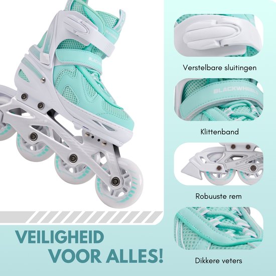 BLACKWHEELS Flex Pro Verstelbare Inline Skates - Aluminium Frame, ABEC-7 Lagers Voor Volwassenen En Kinderen