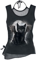 Spiral Mouwloze top -S- BAT CAT Zwart