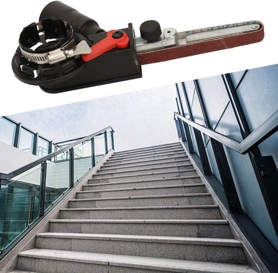 Bandschuurmachine Accessoires, Haakse Slijper Bandschuurhulpstuk Vervanging Schuurband Adapter Accessoires Schuurband Maat 528 * 30Mm (M14) TTF