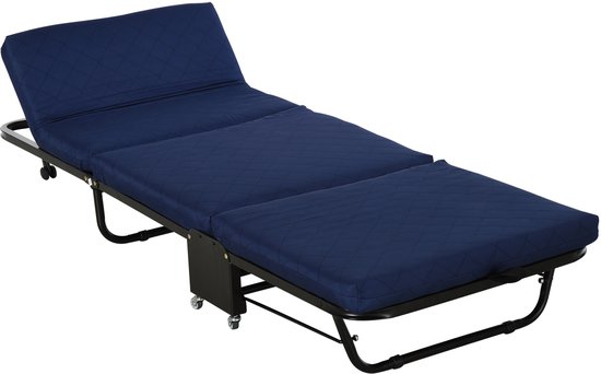 Lit d'appoint pliant 4goodz homcom 185x65x26 cm
