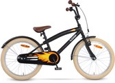 SJOEF Cruise Jongensfiets 20 inch Mat Zwart | Kinderfiets 6, 7 & 8 jaar | Kledingmaat 118-128 | Fiets 20 inch