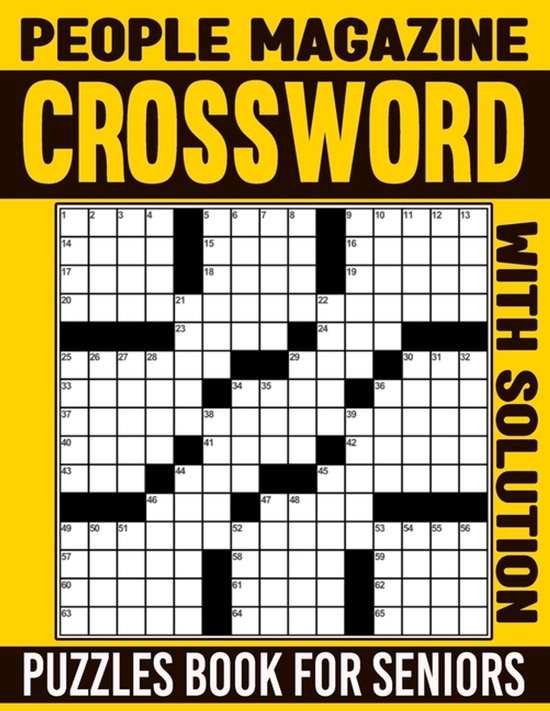People Magazine Crossword Puzzles Book For Seniors with Solu ... - cover