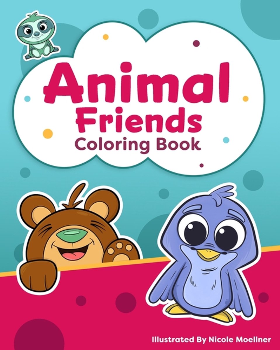 Animal Friends Coloring Book van Nicole Moellner