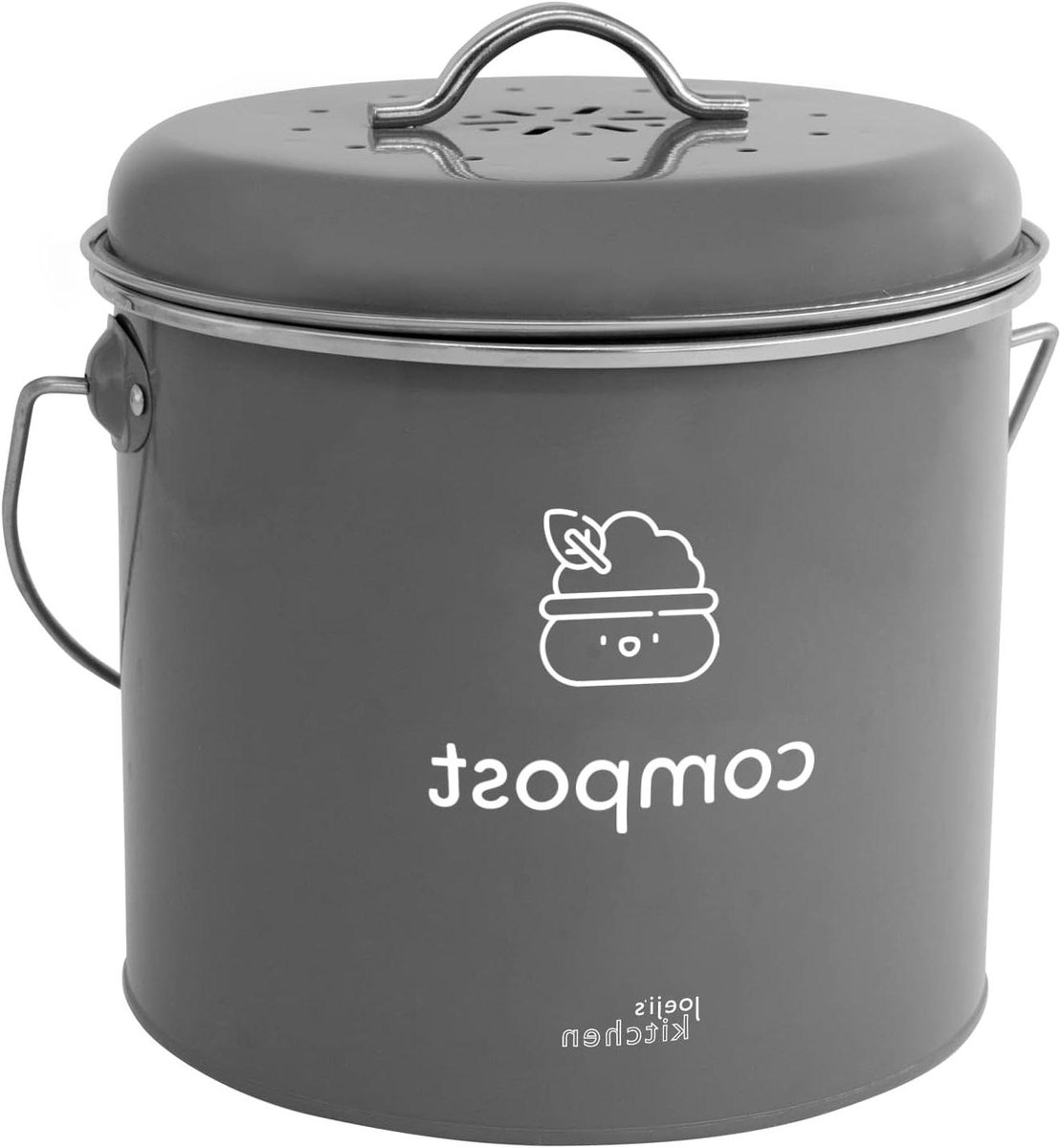 3.5L Keuken compostbak met koolstoffilters voor binnen Geurloze voedselrecyclingbus voor v