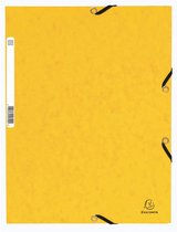 Exacompta 125x Chemise à élastique 3 rabats carte lustrée 355gm2 - A4 - Couleurs assorties - 55025E