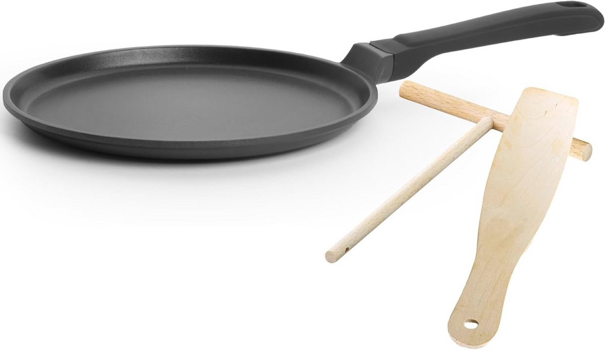 Anti-aanbak Crêpespan 26 cm - PFOA-vrij, Geschikt voor Alle Warmtebronnen