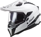 Casque aventure LS2 MX701 Explorer Solid Wit 06 - Taille XXL - Casque