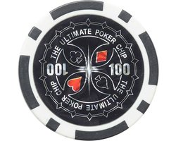 Ultimate pokerchip 11.5g - Value 100 - 25st. - Texas Hold'em Poker Chips - Fiches voor Pokeren