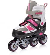 Meteor Rox - Rollers en ligne - Enfants - Réglables - S - taille 30-33, rose/gris