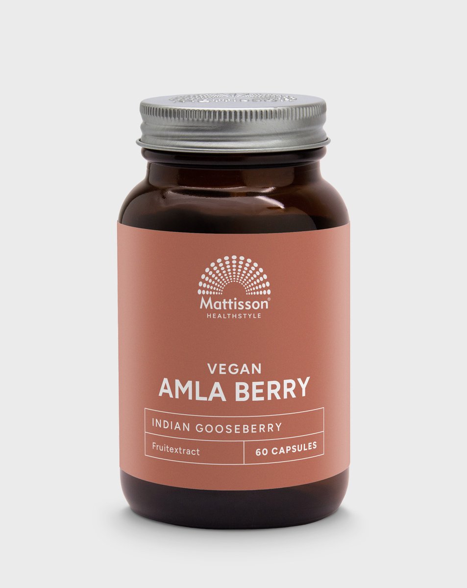 Goedkoopste Mattisson - Absolute Amla Berry Extract 500mg - Indiase Kruisbes - Voedingssupplement - Gezondheid, Weerstand, Huid en Zenuwstelsel - 60 Capsules