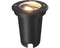 Ledvion LED Grondspot Buiten IP67 10W 230V GU10 dimbaar rond zwart