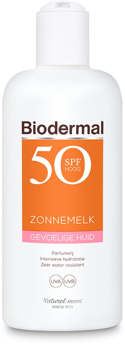 Biodermal zonnemelk gevoelige huid  - Zonnebrand voor de gevoelige huid -SPF50+ 200 ml