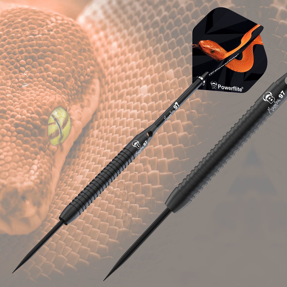 BULL'S Mamba97 M2 - Dartpijlen 26 Gram