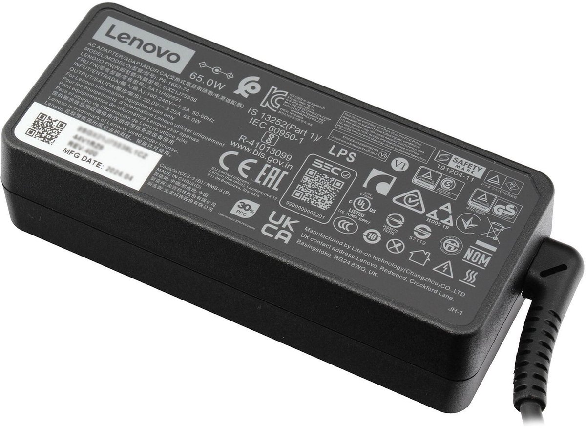 Lenovo 5A10J40449 oplader 65W